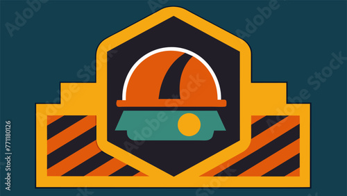 A closeup of a safety sign on a piece of equipment reminding workers to always wear personal protective gear.
