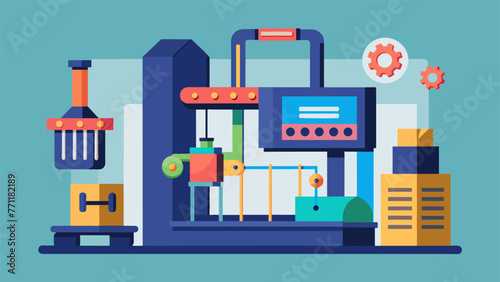 An industrialgrade 3D printer producing intricate mechanical parts using locally sourced materials. With localized manufacturing this