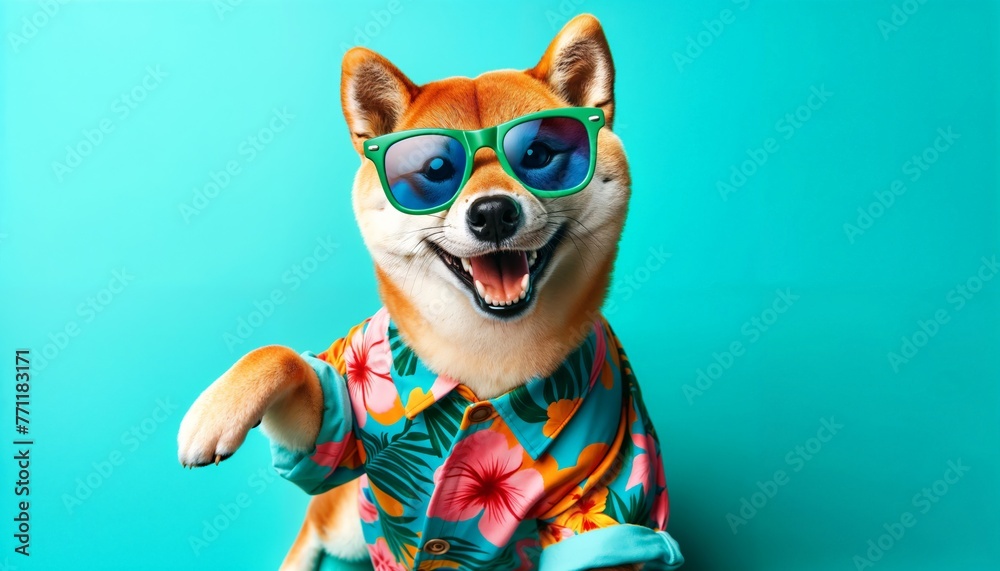 dog, shiba inu, doge, animal, funny, summer, tropical, beach, zoo, copy space, illustration, dogecoin dog, shiba inu, doge, animal, funny, summer, tropical, beach, zoo, copy space, illustration, dogecoin