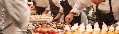 The elegance of a dessert station