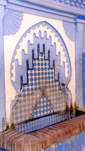 Public fountain in Chefchaouen, Morocco © Angela