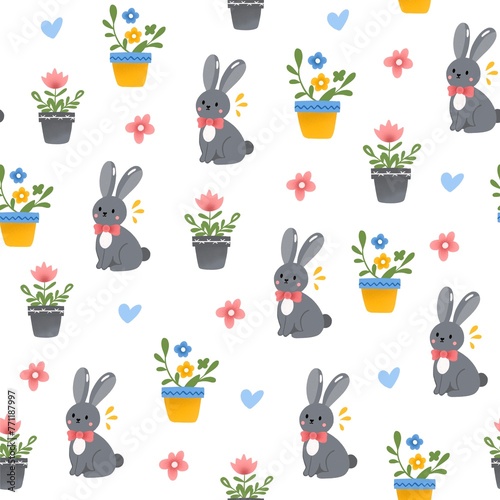 Fotografie Vector cute easter set