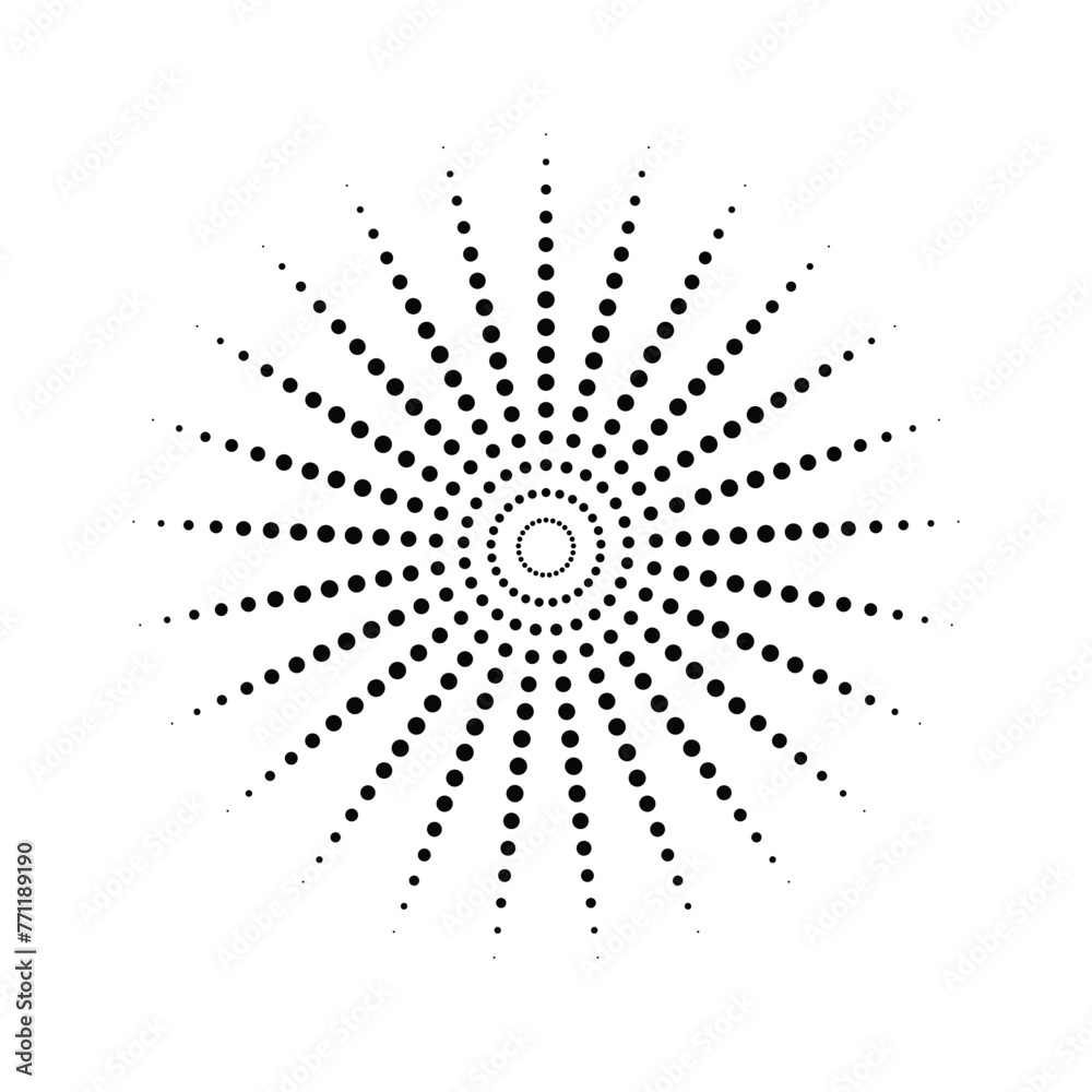 Abstract black dot circle background Abstract black dot circle background
