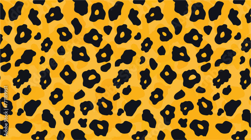 Yellow cheetah leopard skin seamless art pattern wi