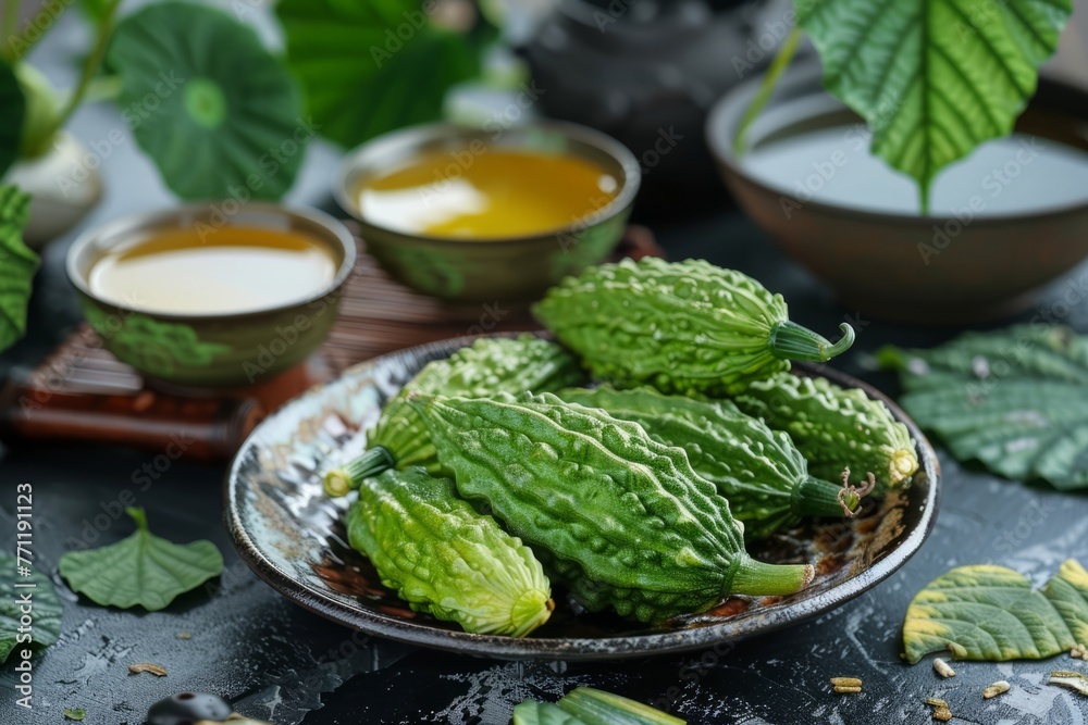 Bitter melon tea, bitter melon raw materials, protein, dry goods