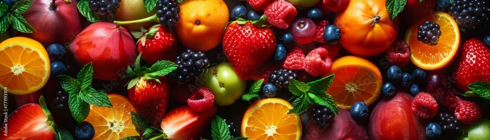The vibrant allure of fresh fruits The vibrant allure of fresh fruits