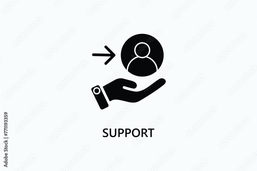 Support vector, icon or logo sign symbol illustration