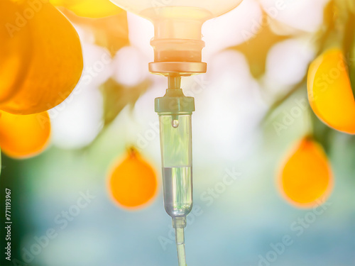IV drip vitamin treatments infusion drop intravenous medical use booster’s beauty supplement therapy concept.