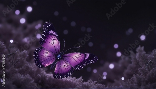 Purple butterfly in crystal  © amir