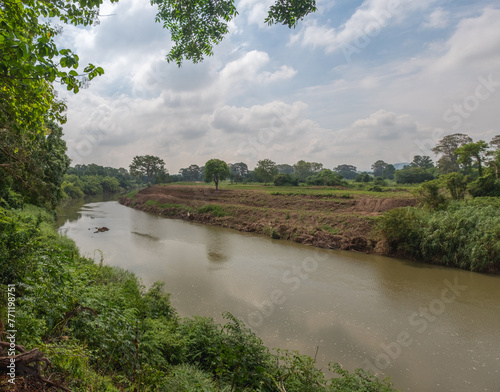 canal garden area in the countryside