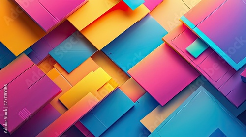 Abstract multi color geometrical background