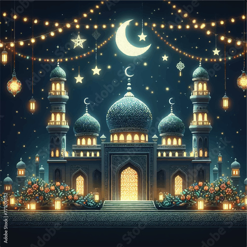 a beautifully decorated mosque