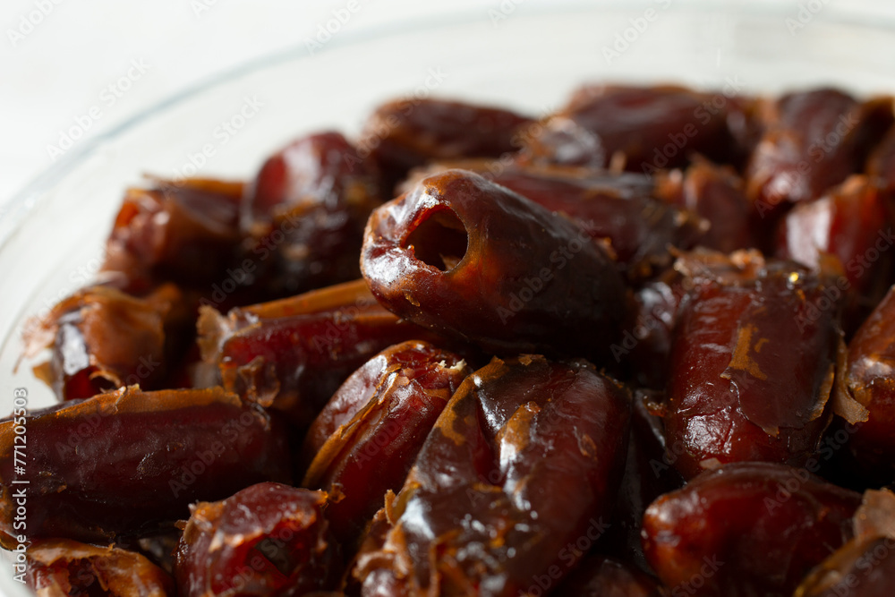 A view of a date, featuring the pitting machine hole.