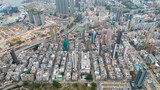 2024 Feb 27,Hong Kong.Aerial view of the Kowloon City in Hong Kong.