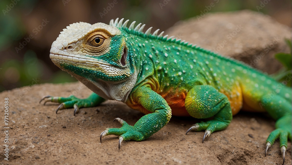 Obraz premium lizard close view