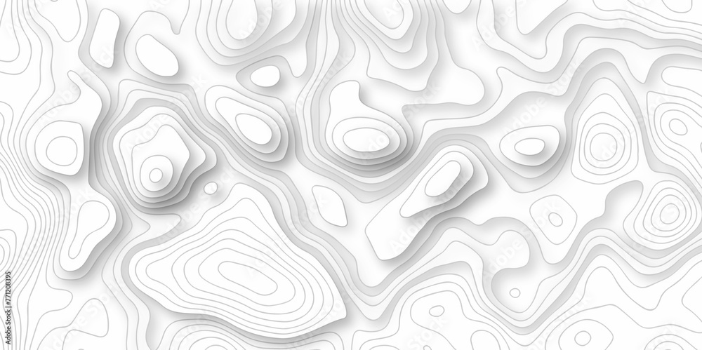 Topographic map. Geographic mountain relief. Abstract lines background. Contour maps. Vector illustration, Topo contour map on white background, Topographic contour lines vector map seamless pattern