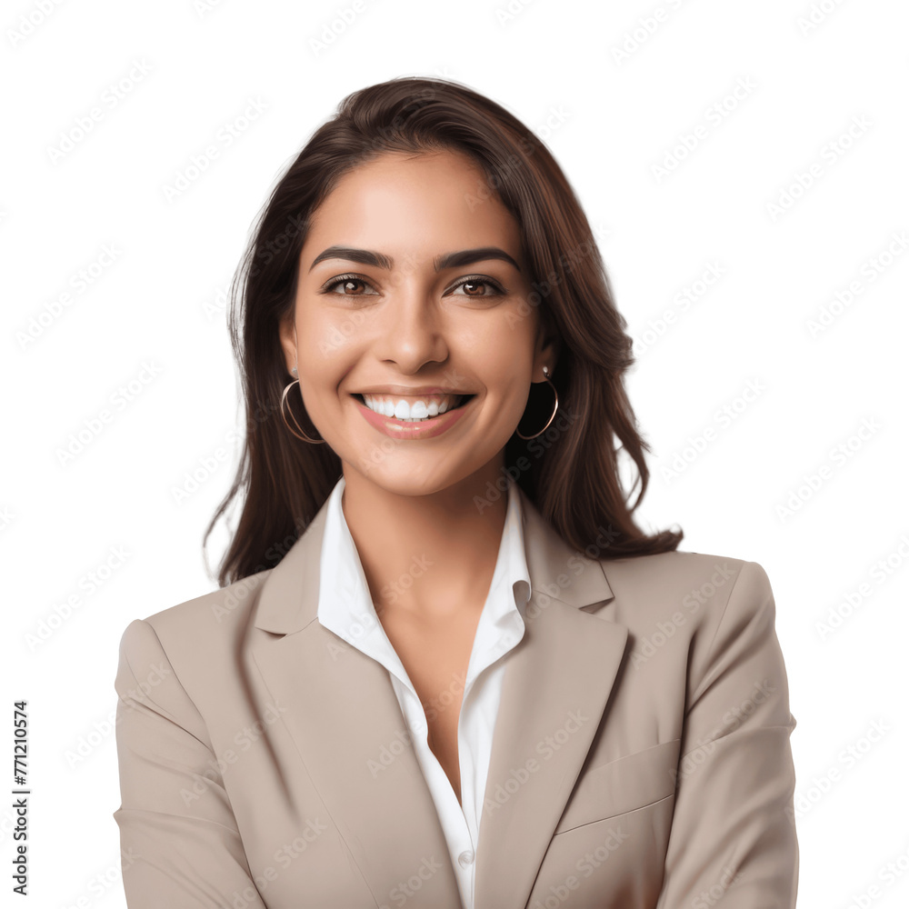 portrait of a smiling hispanic business woman isolated on transparent background portrait of a smiling hispanic business woman isolated on transparent background