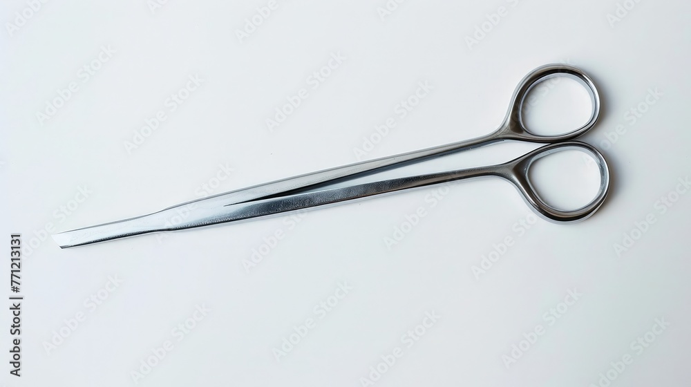 On a background of clinical white, a solitary forceps stands as a silent sentinel, embodying the skill and precision required in the world of modern medicine. On a background of clinical white, a solitary forceps stands as a silent sentinel, embodying the skill and precision required in the world of modern medicine.