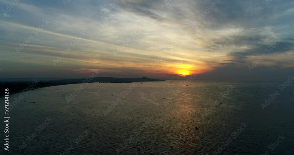sunset over the sea sunset over the sea