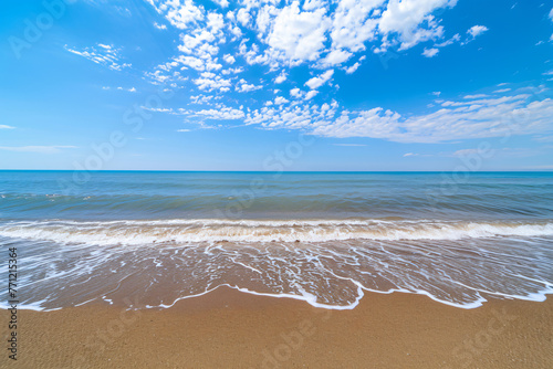 photo empty sea and beach background
