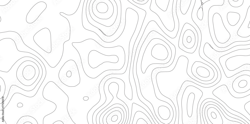 Abstract background with topographic map white background. The stylized ...