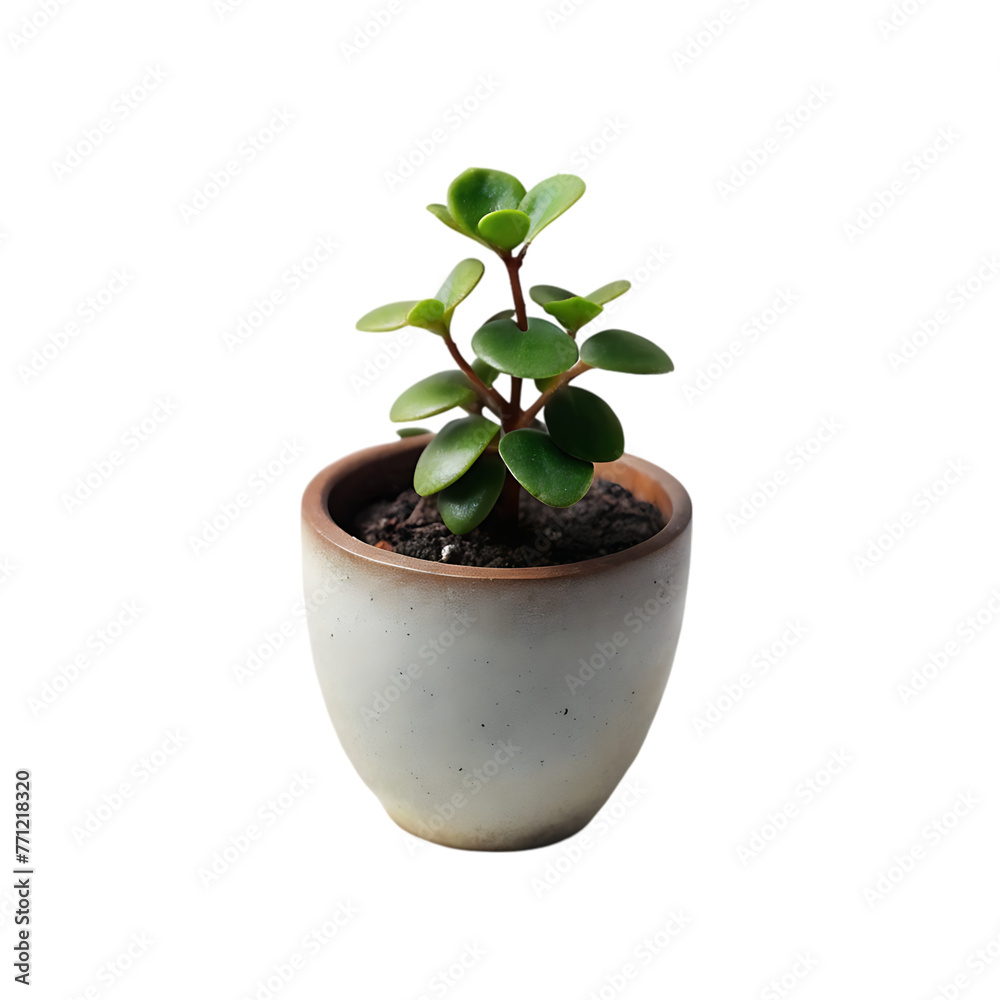 Fototapeta premium front view of growing plants