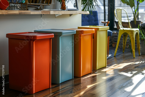 Recycling bins for household use