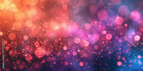 Vibrant Colorful Bokeh Lights and Effects Background for Abstract Photography and Design Inspiration