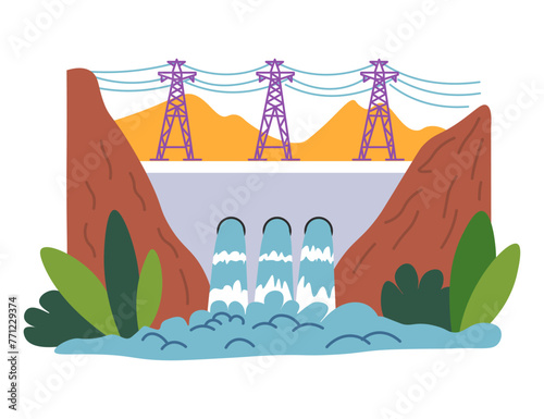 Geothermal energy, dam power of flowering water