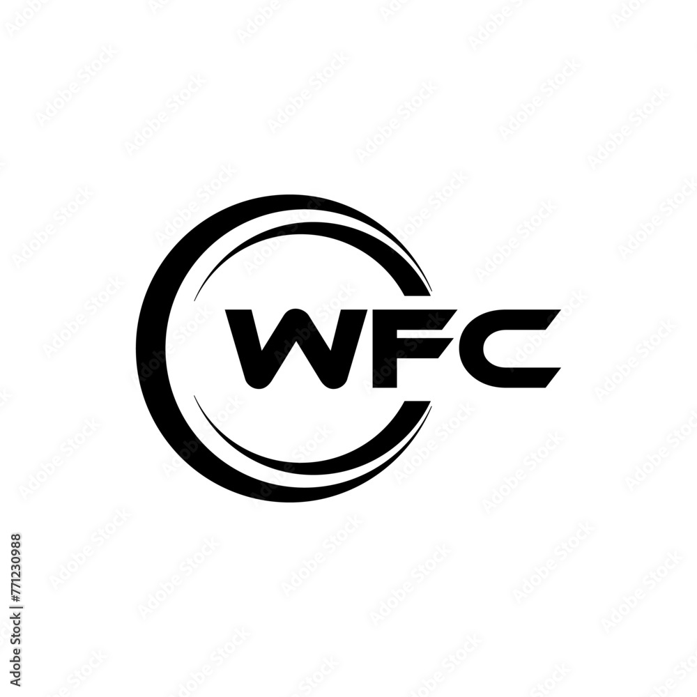 WFC letter logo design with white background in illustrator, cube logo, vector logo, modern alphabet font overlap style. calligraphy designs for logo, Poster, Invitation, etc. WFC letter logo design with white background in illustrator, cube logo, vector logo, modern alphabet font overlap style. calligraphy designs for logo, Poster, Invitation, etc.