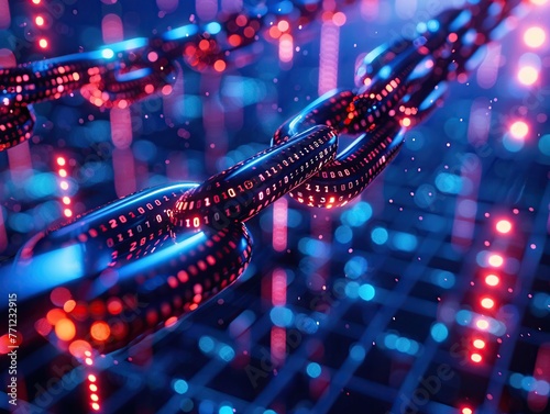 Decentralization and transparency in the digital age, illustrated through the cryptographic verification processes of blockchain 