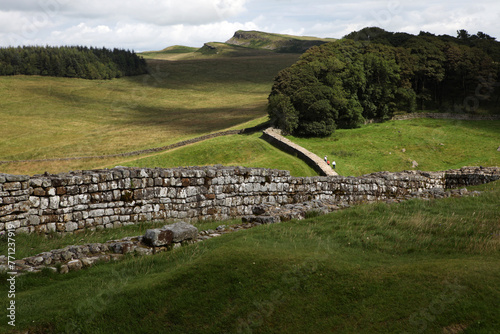 Along the Hadrian's wall between Twice Brewed and Chollerford - Northumberland - England - UK photo