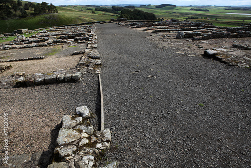 Along the Hadrian's wall between Twice Brewed and Chollerford - Northumberland - England - UK photo