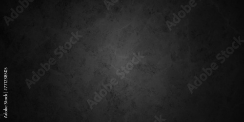 Dark black grunge stone concrete wall natural pattern. Dark concrete or cement floor old black. Panoramic banner dirty gray with black background distressed rough black stone. 