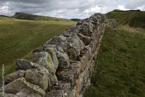 Along the Hadrian's wall between Twice Brewed and Chollerford - Northumberland - England - UK