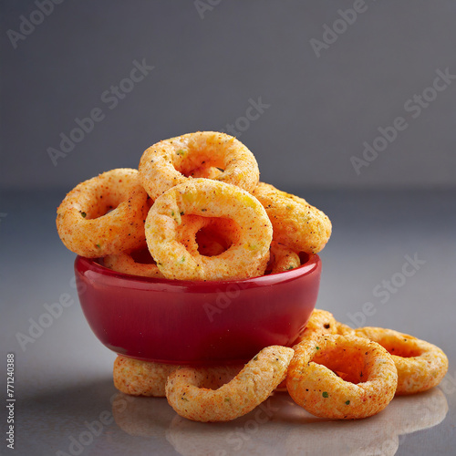 spicy corn rings snack