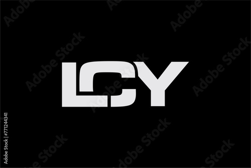 LCY creative letter logo design vector icon illustration