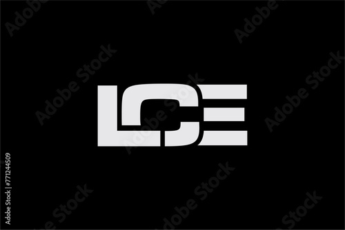 LCE creative letter logo design vector icon illustration photo