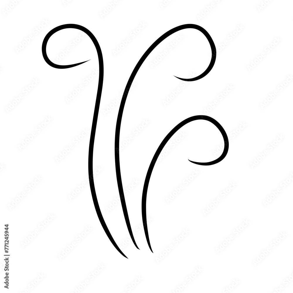 Doodle wind line sketch Doodle wind line sketch