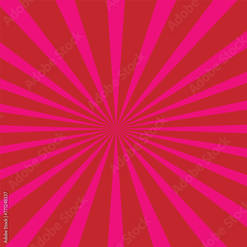 candy color sunburst background. Abstract pink cream sunbeams design wallpaper. Colorful lines for template  banner  poster  flyer. Sweet rotating cartoon swirl or whirlpool. Vector backdrop
