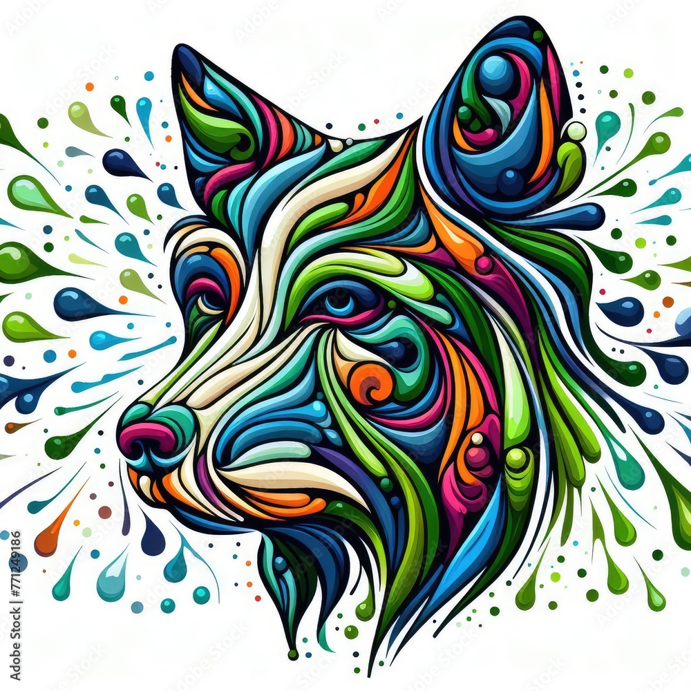 Isolated Colorful Animal on a Clear PNG Canvas, Generative AI