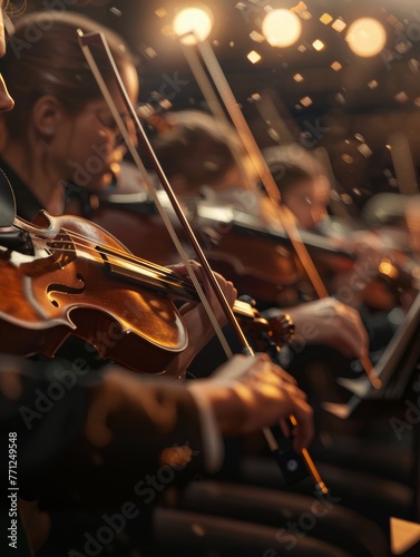 Wallpaper Mural "Powerful Symphony Orchestra Playing Together in Unity and Harmony" Torontodigital.ca