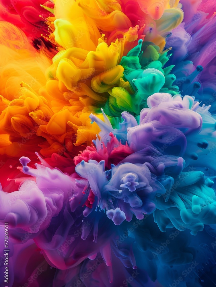A Symphony of Blending Colors Representing Harmony in Nature A Symphony of Blending Colors Representing Harmony in Nature