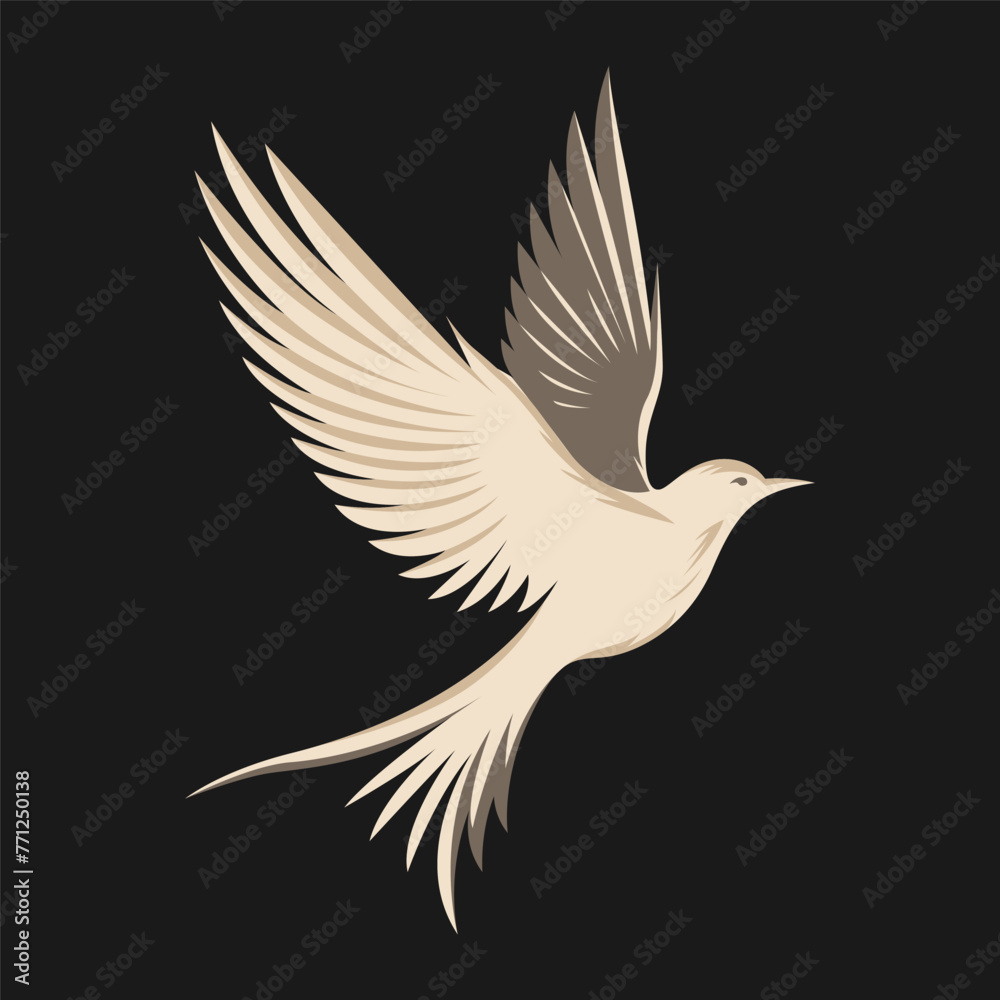 Fototapeta premium Flying Bird Vector Design