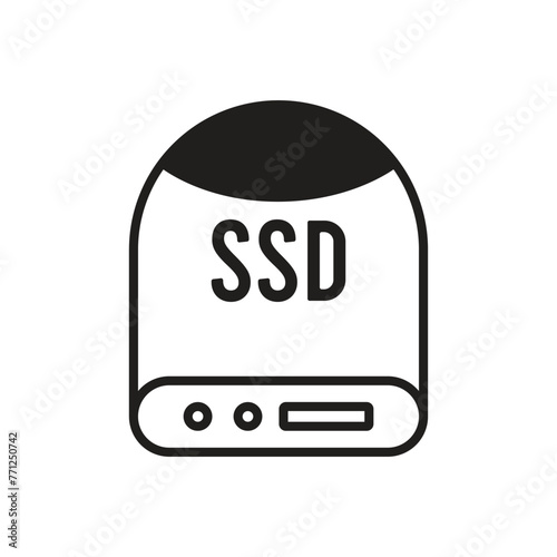 ssd icon vector
