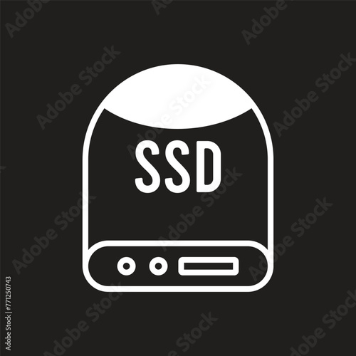 ssd icon vector