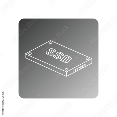 ssd icon vector