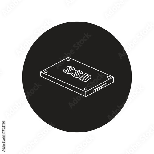 ssd icon vector