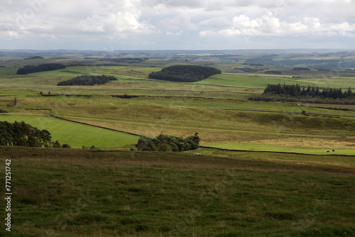 Along the Hadrian's wall between Twice Brewed and Chollerford - Northumberland - England - UK