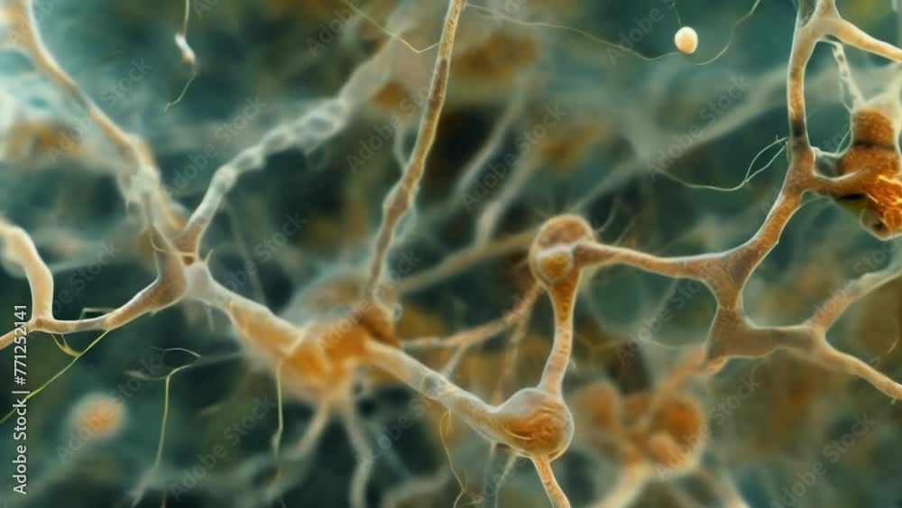 Image 3 Magnified image of a mycorrhizal fungal network extending its hyphae into the root cells of a plant forming a symbiotic relationship . AI generation.